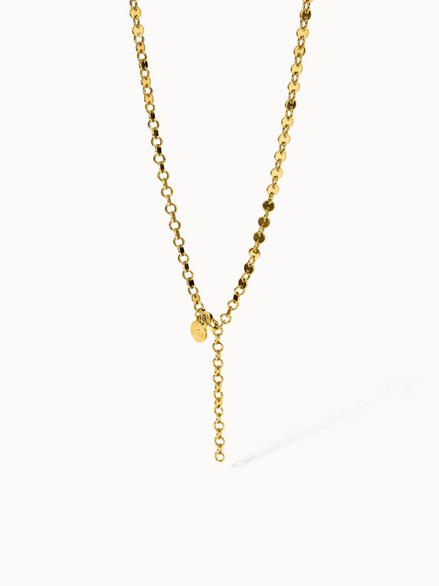 Goldene PURELEI Pure Kette aus 18K vergoldetem Edelstahl, verstellbar, zeitlos und elegant mit feiner Gliederkette.