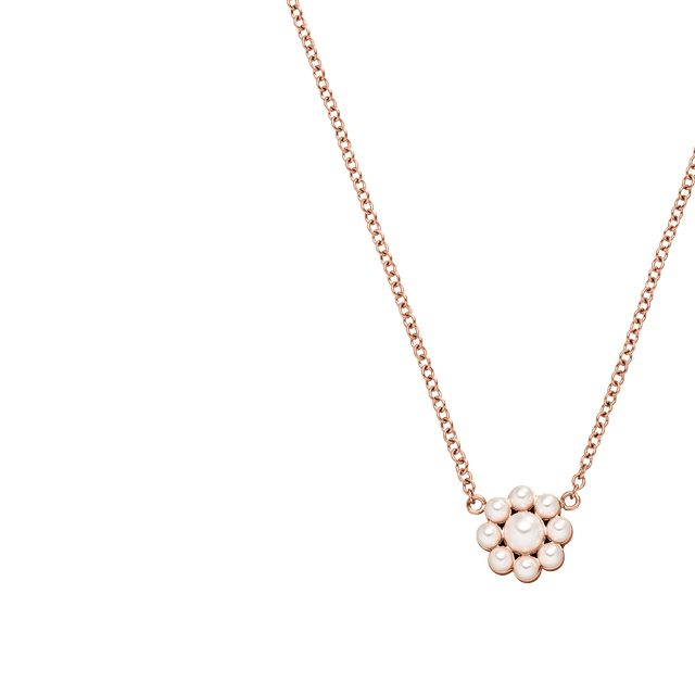 Roségoldene Kette mit Perlen-Anhänger, elegant und feminin – PURELEI.