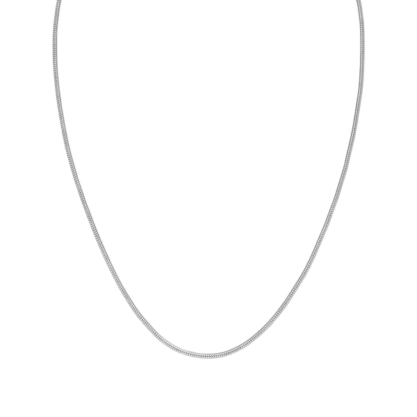 Silberne Kette mit feiner Struktur, elegant und zeitlos, von PURELEI.