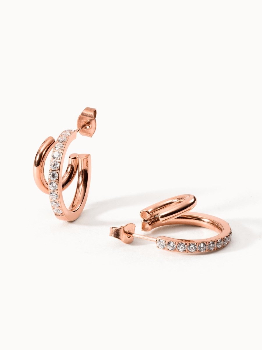 Double Glitter Earring - INT PURELEI
