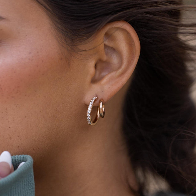 Double Glitter Earring - INT PURELEI