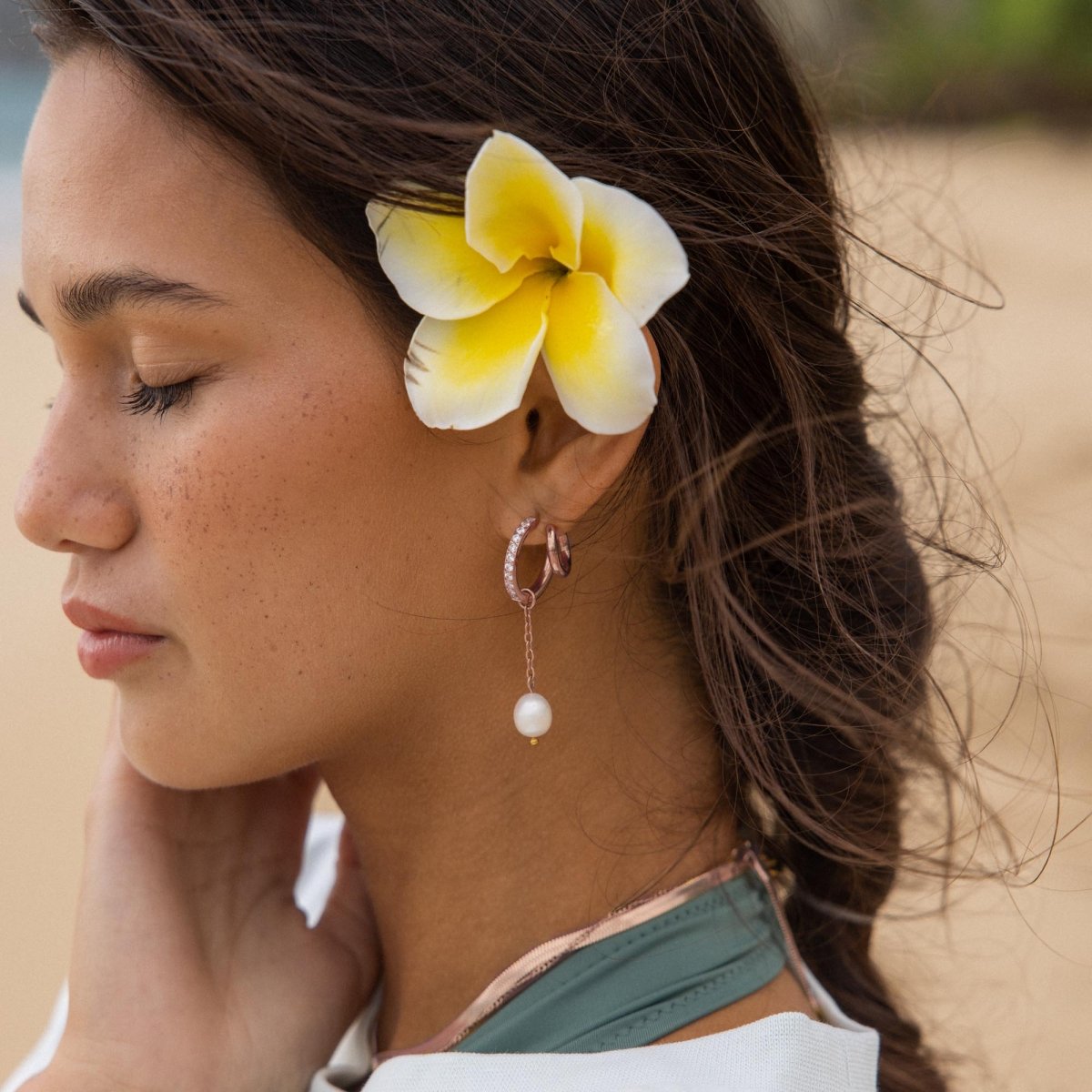 Double Glitter Earring - INT PURELEI