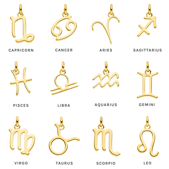 Schütze Zodiac Charm aus 18K Gold, feines Sternzeichen-Anhänger-Design, elegant und zeitlos für PURELEI Schmuck.