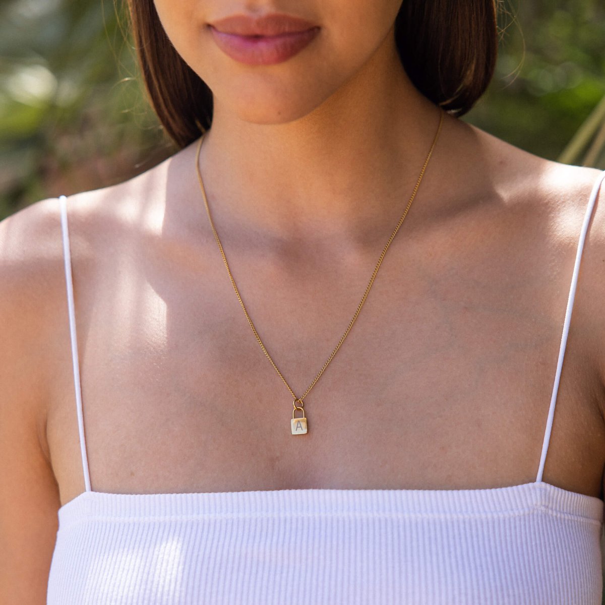 Padlock Charm Necklace - INT PURELEI