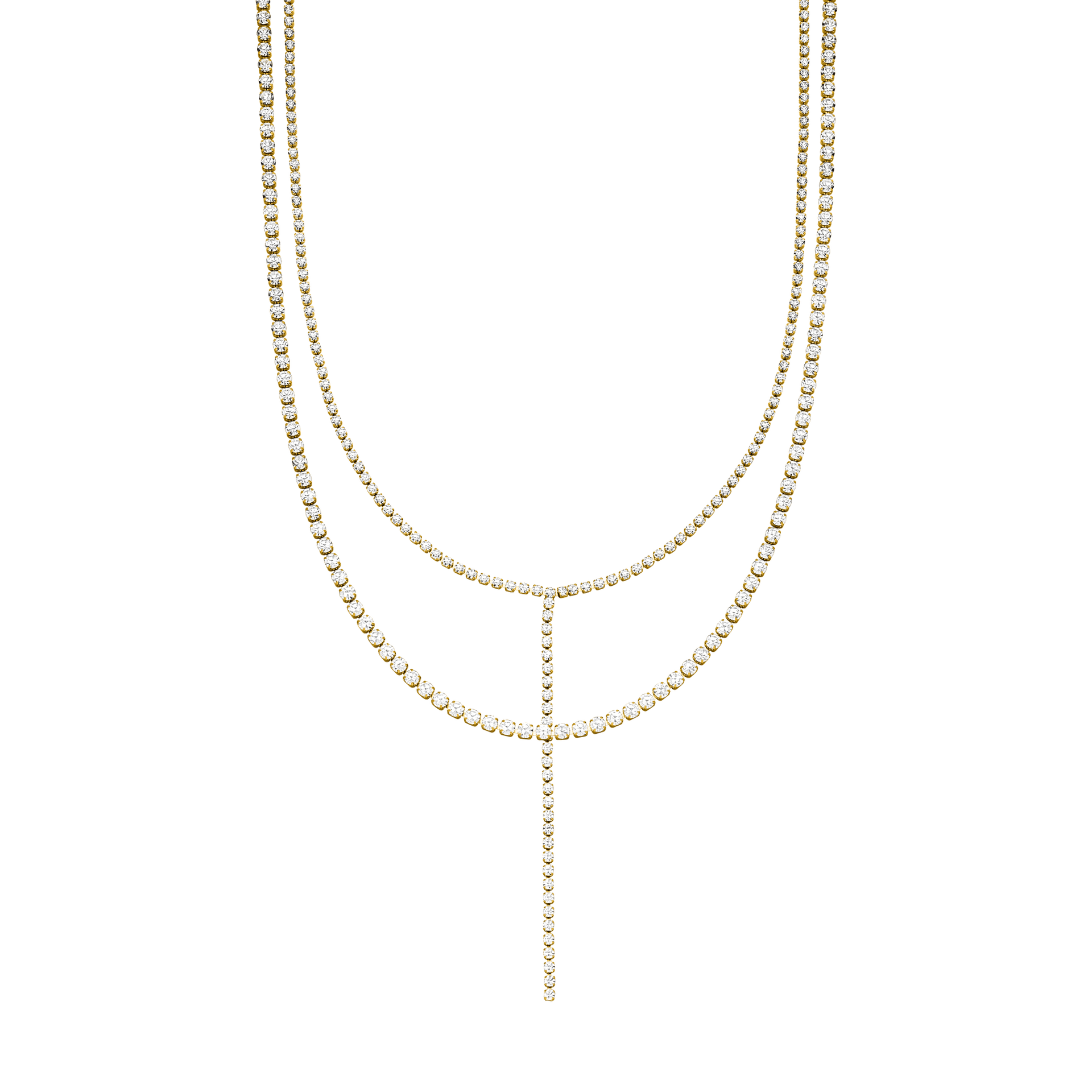 Goldene Kette mit funkelnden Details, elegant und feminin, von PURELEI.