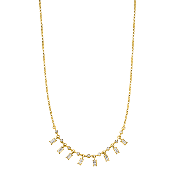 PURELEI Shine Bright Kette aus 18K vergoldetem Edelstahl mit Zirkonia, elegant und strahlend, inspiriert von Aloha-Spirit.