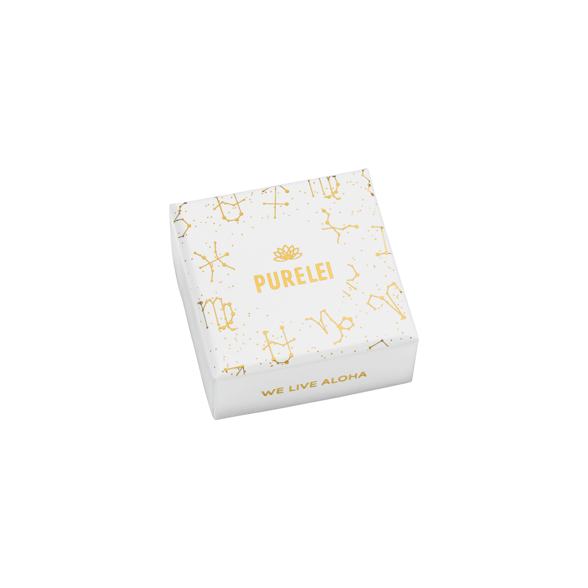 PURELEI Krebs Zodiac Charm aus 18K vergoldetem Edelstahl in edler Verpackung, feminine Island-Ästhetik.