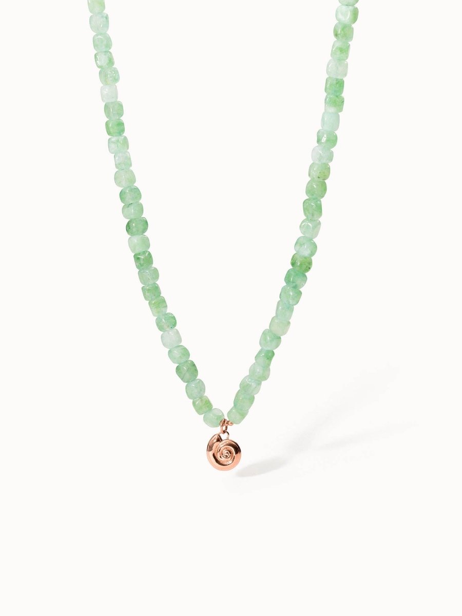 Sundial Shell Jade Necklace - INT PURELEI